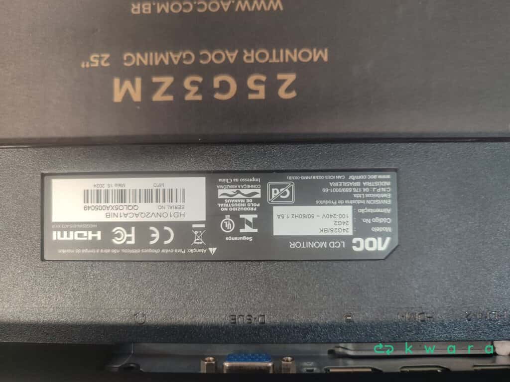 Monitor Aoc Gaming Destiny 25 Polegadas 25G3Zm - Saldo D - M1249 - foto 3