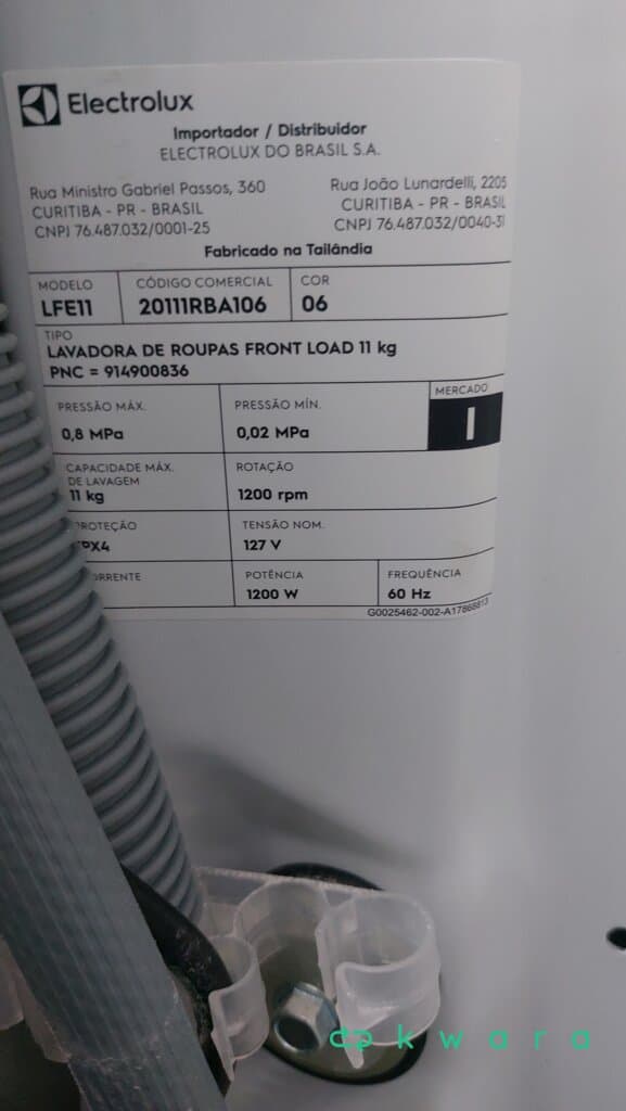 Lavadora de roupas Electrolux Front Load 11 KG - 110v - foto 5