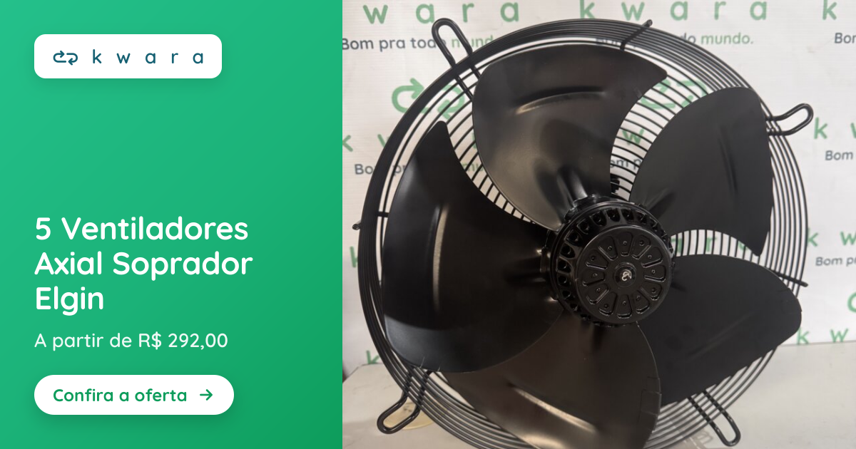 5 Ventiladores Axial Soprador Elgin | Lote 072 | Kwara