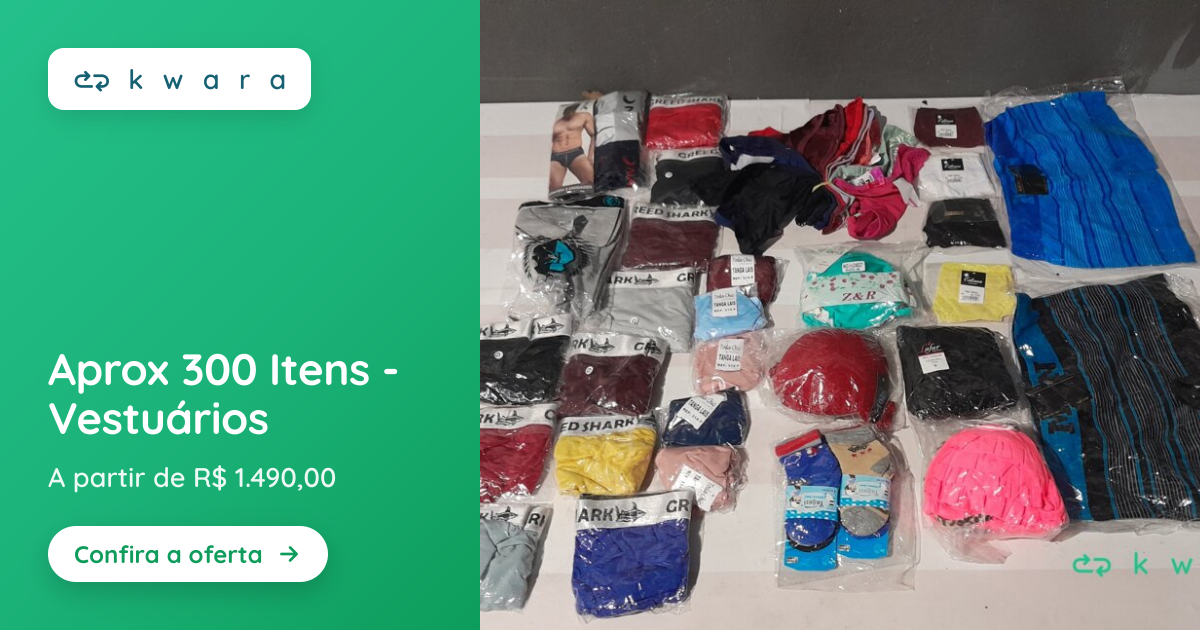 Aprox 300 Itens - Vestuários | Lote 143 | Kwara