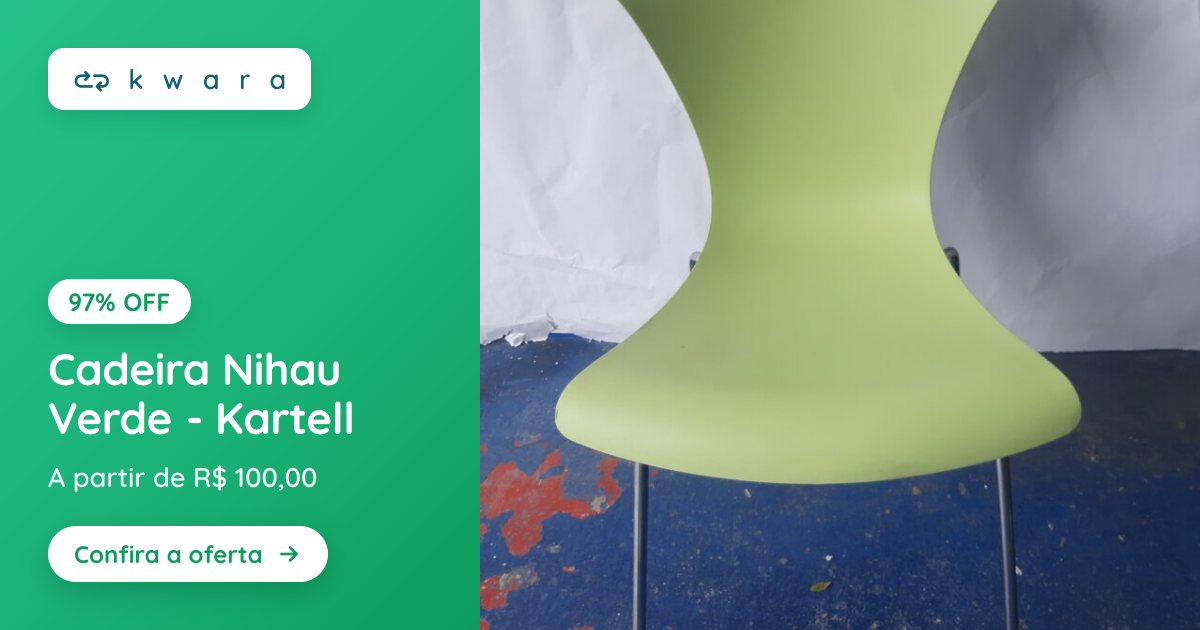 Cadeira Nihau Verde - Kartell | Lote 075 | Kwara