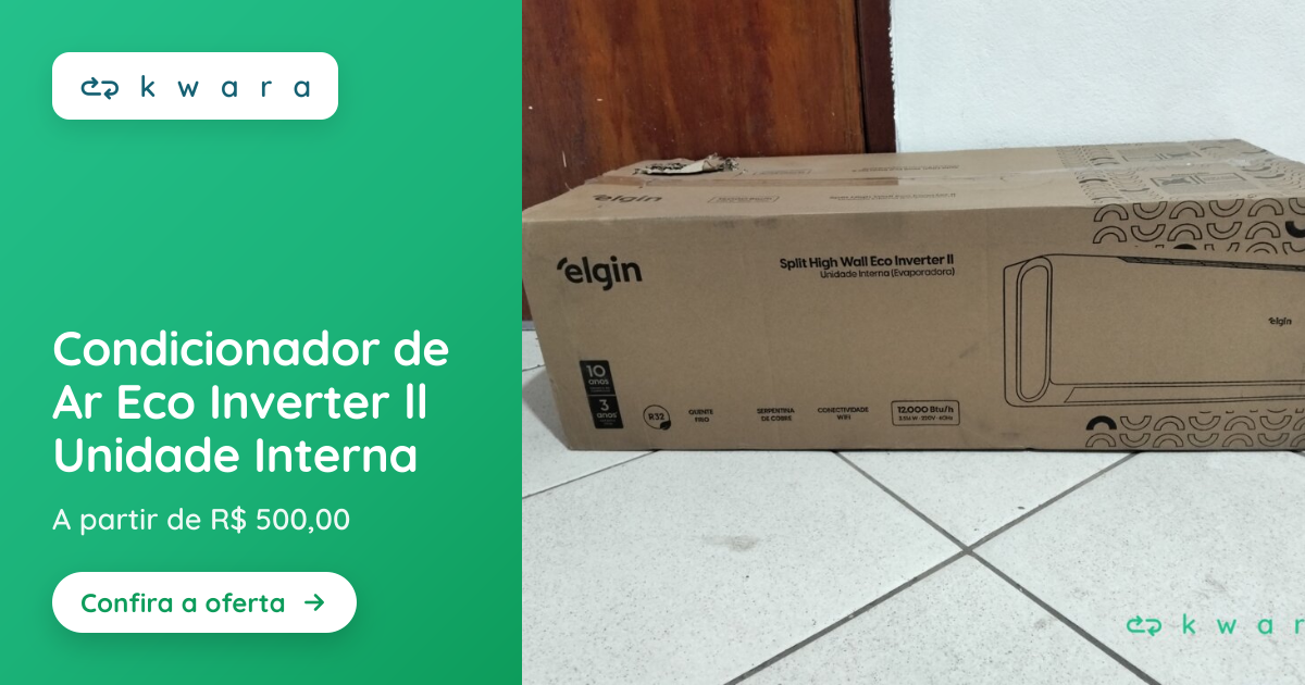 Condicionador de Ar Eco Inverter ll Unidade Interna | Lote 012 | Kwara