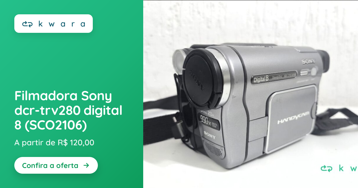 Filmadora Sony dcr-trv280 digital 8 (SCO2106) | Lote 069 | Kwara