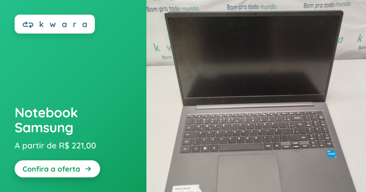 Notebook Samsung | Lote 141 | Kwara