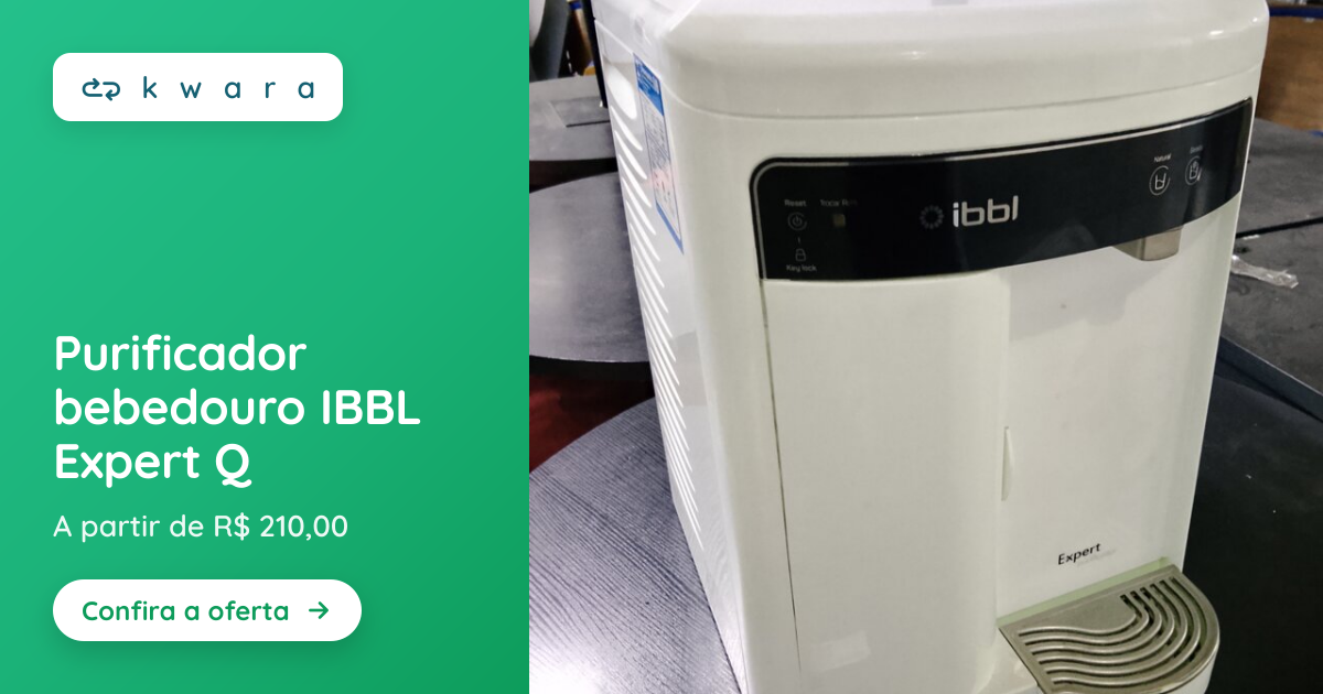 Purificador bebedouro IBBL Expert Q | Lote 086 | Kwara
