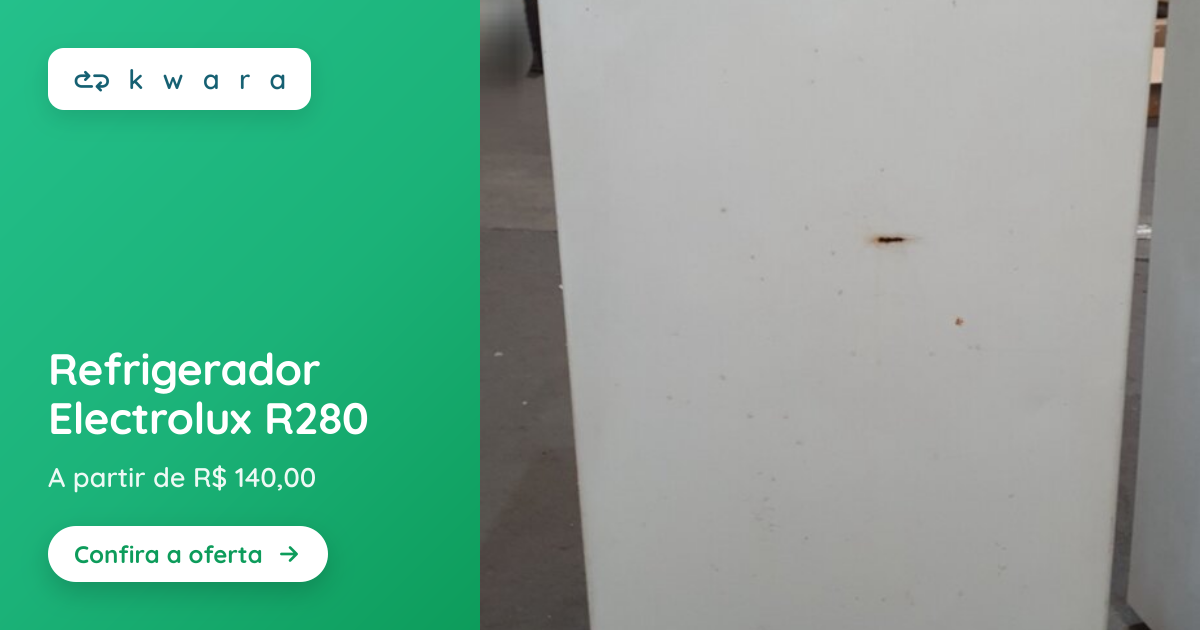 Refrigerador Electrolux R280 | Lote 080 | Kwara