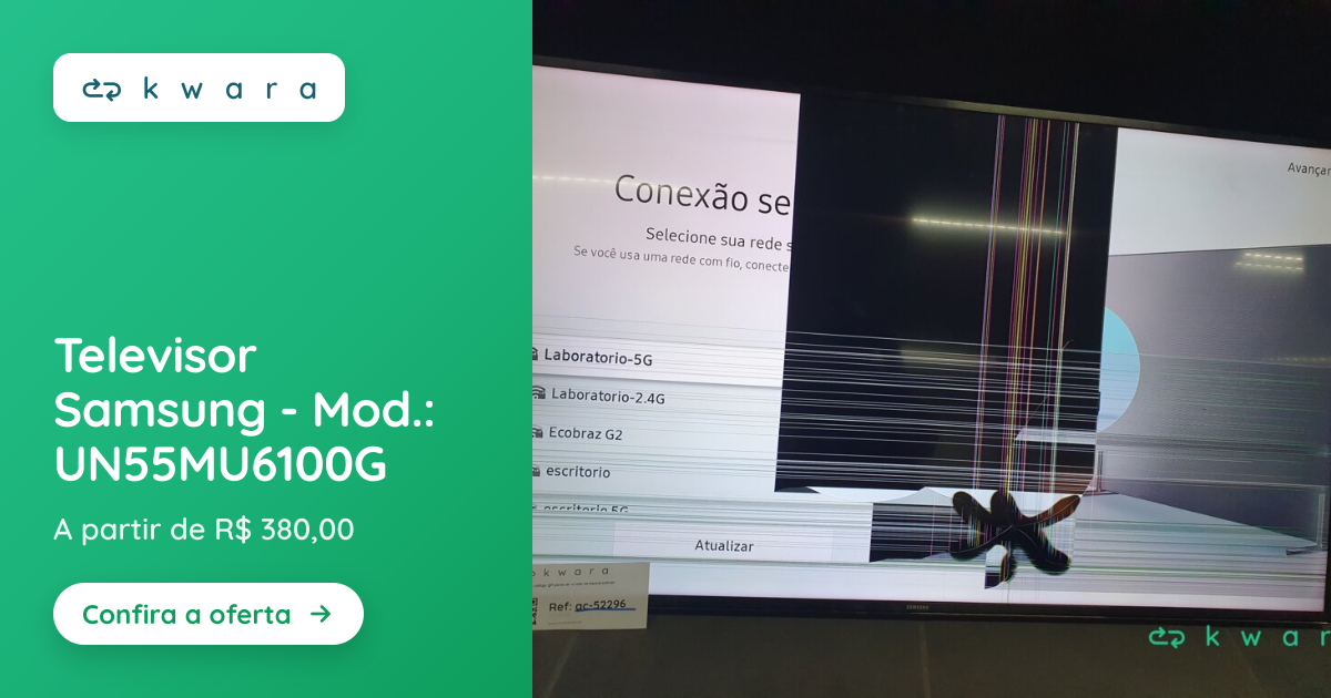 Televisor Samsung - Mod.: UN55MU6100G | Lote 010 | Kwara